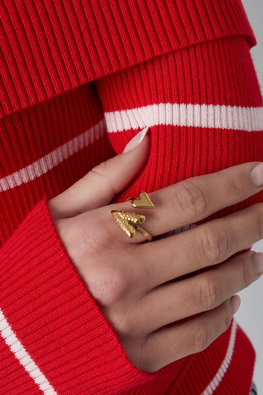Double Heart Ring