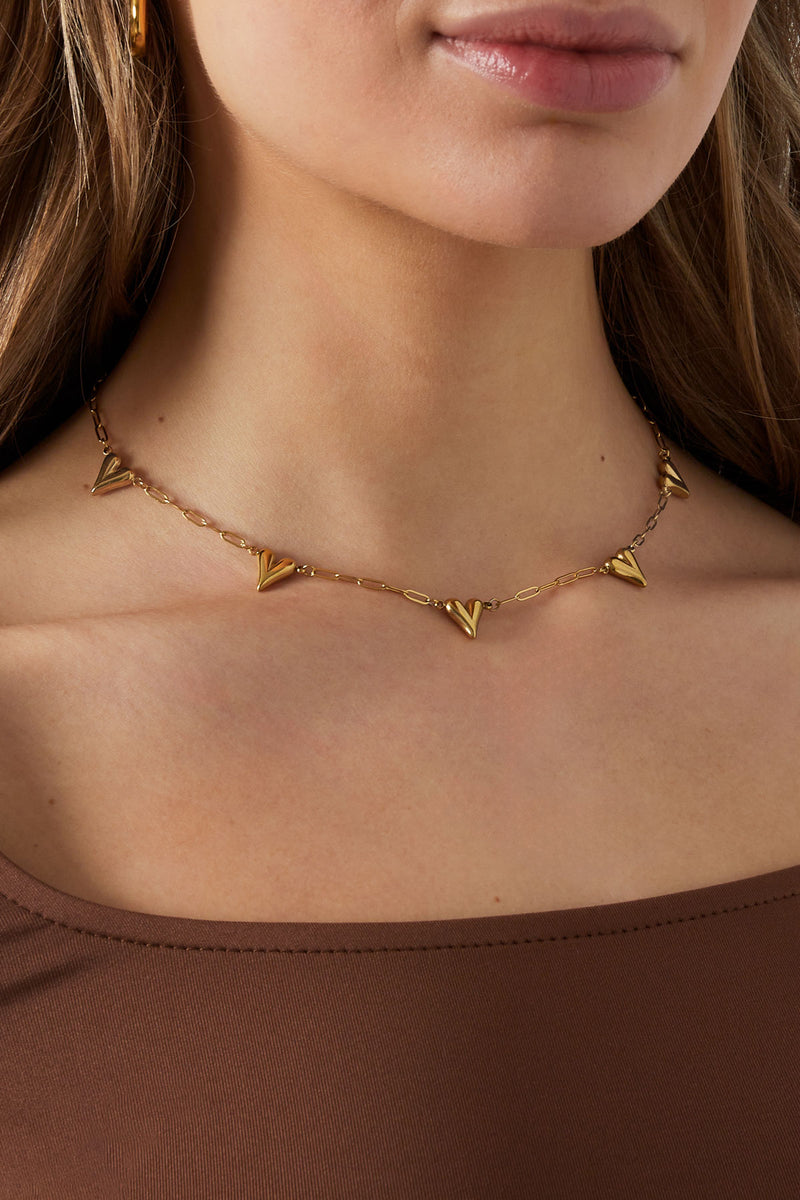 Hearts unfolded necklace