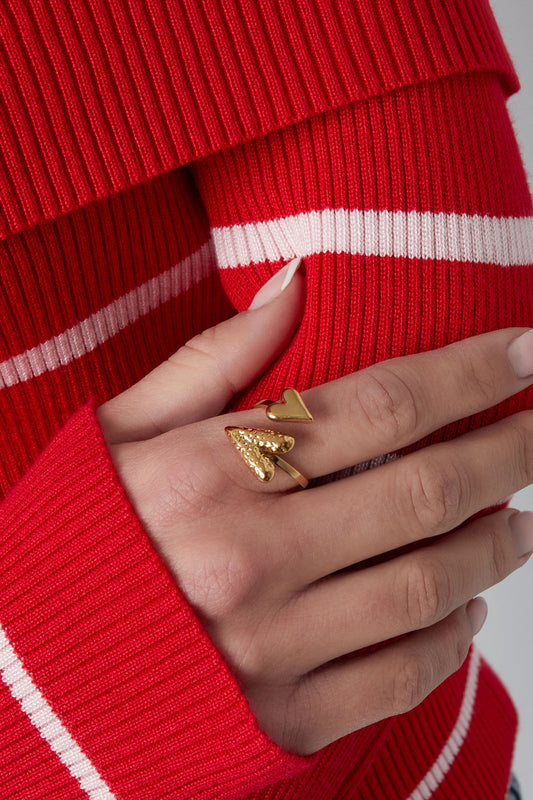 dual affection ring - Women's jewelry/Rings/Statement Rings