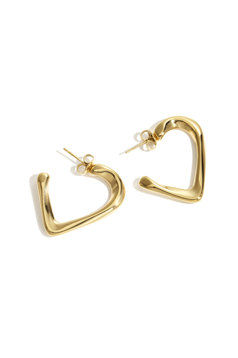Hoop Earrings Heart