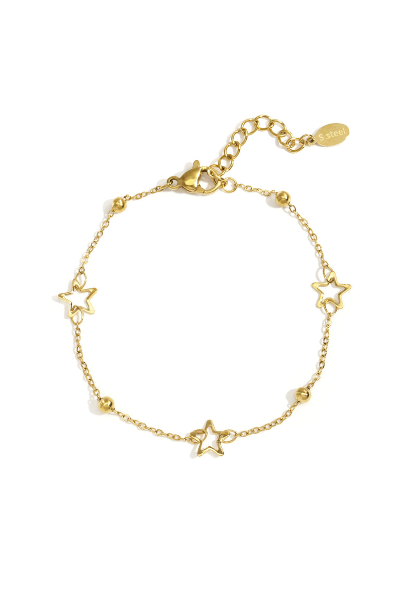 Chain bracelets with stars