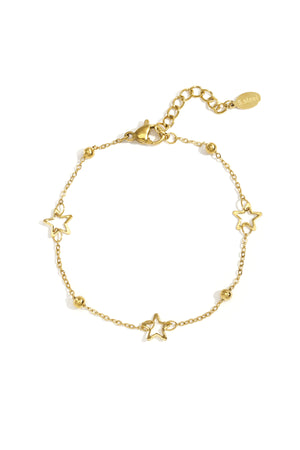 Chain bracelets with stars