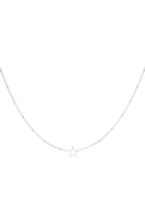 Open star necklace