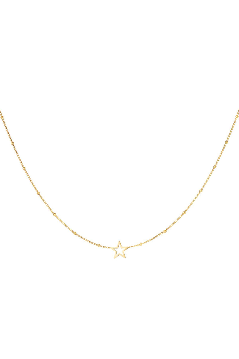 Open star necklace