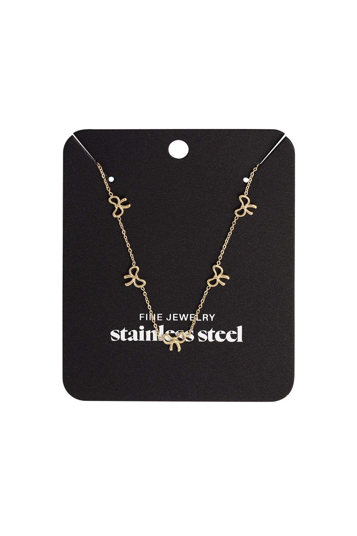 charming bows necklace