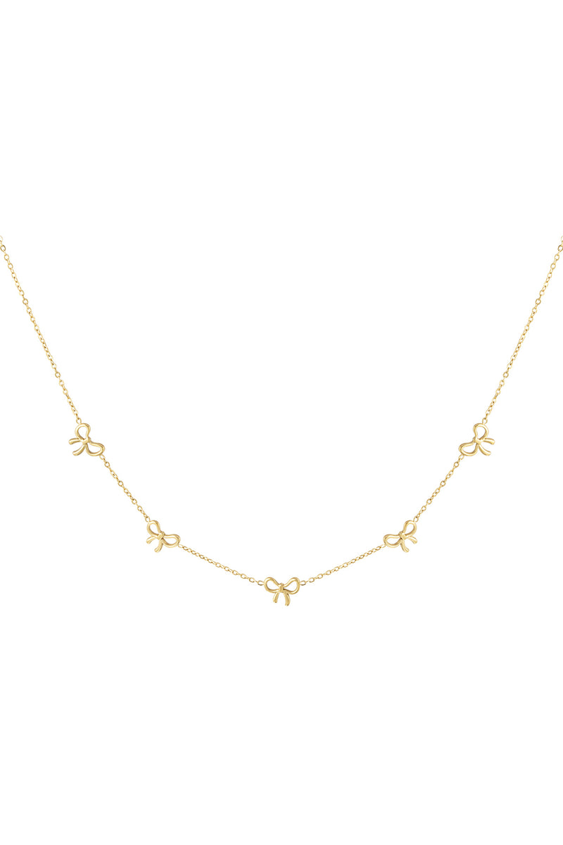 charming bows necklace