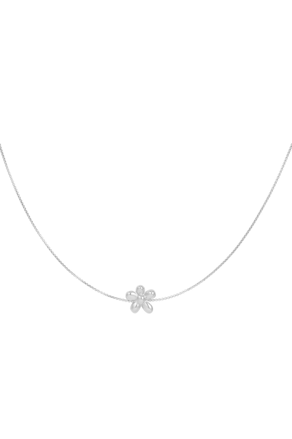 puffy flower necklace