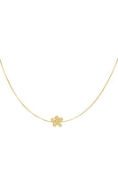 Puffy flower necklace