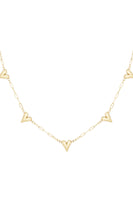 Hearts unfolded necklace