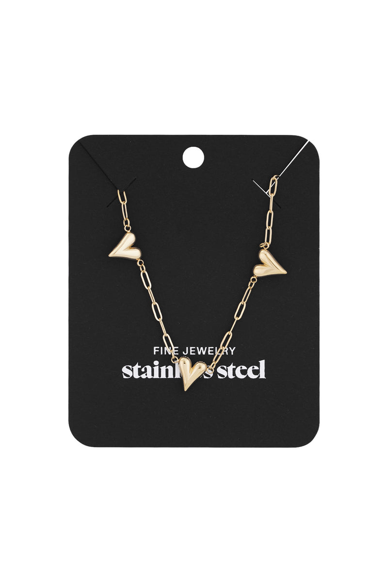 Hearts unfolded necklace