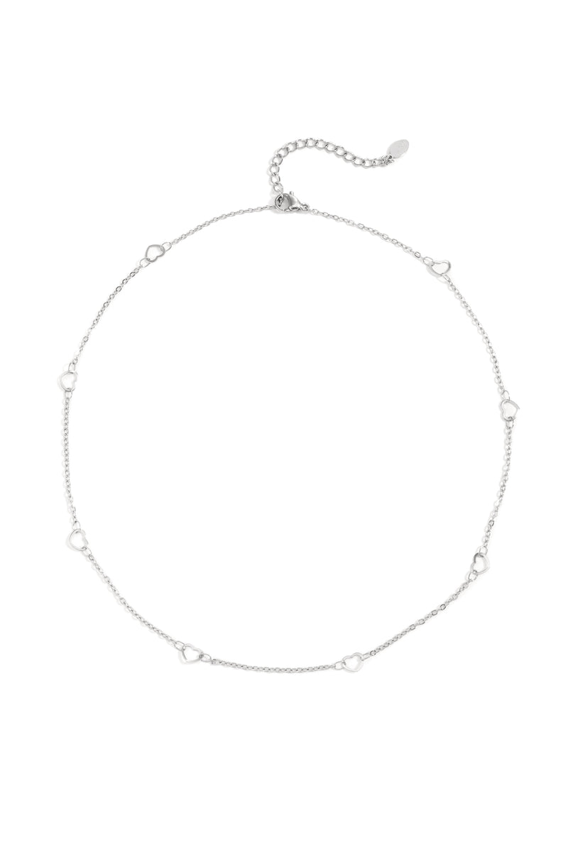 Heart chain necklaces