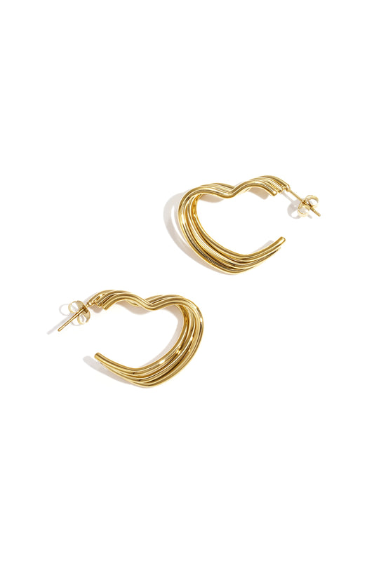 Hoop Earrings Heart - Women's jewelry/Earrings/Hoop Earrings