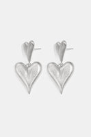 Double heart earrings