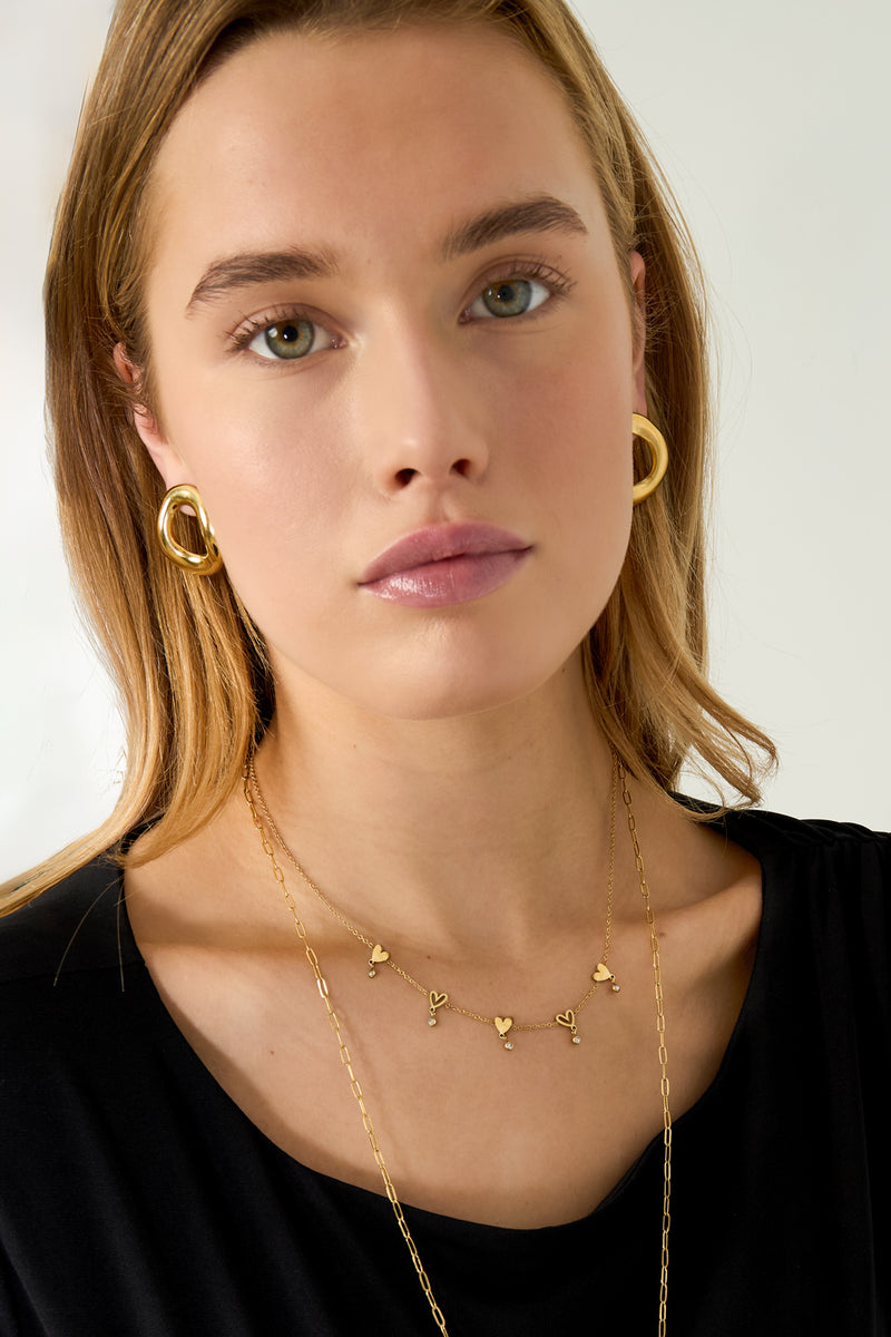 Heart chain necklace