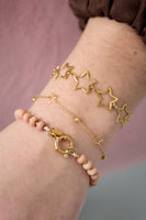 Chain bracelets with stars