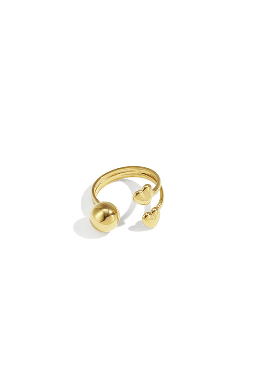 Open heart ring - Women's jewelry/Rings/Minimalist Rings