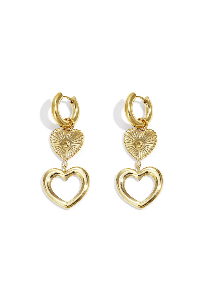 Earrings Heart Casual