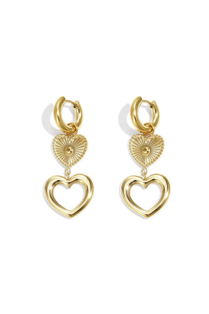 Earrings Heart Casual
