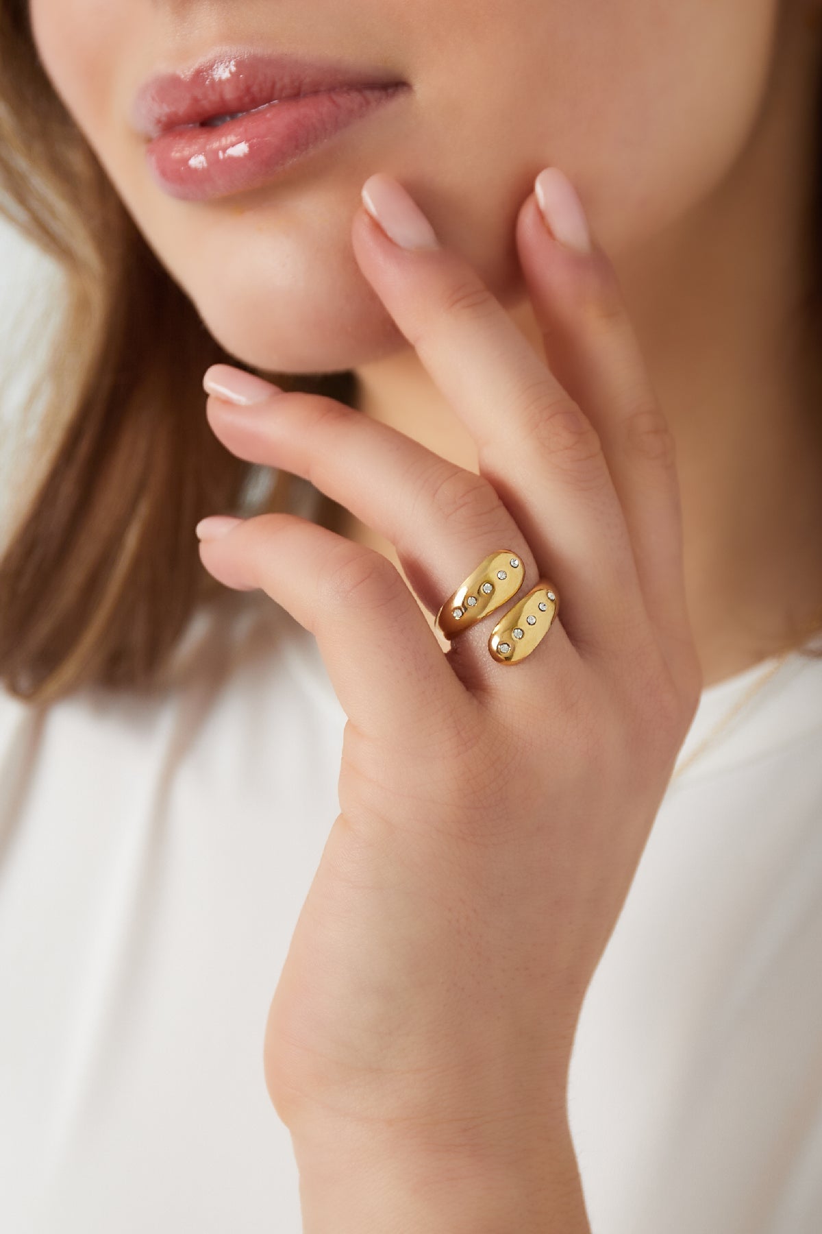 Rhinestone Wrap Ring - Its Jewellery